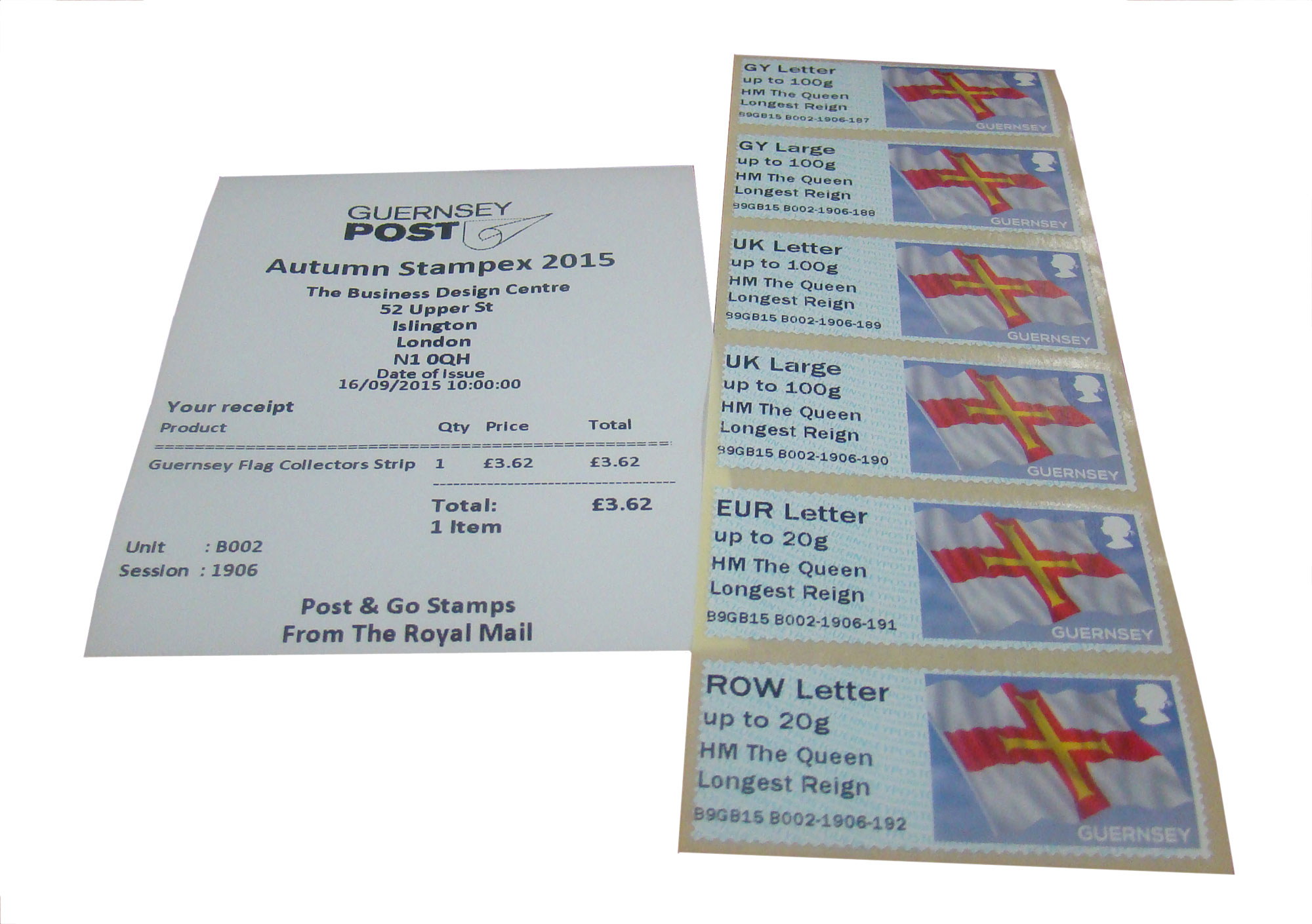 Stampex Autumn 2015 - HM The Longest Reign overprint